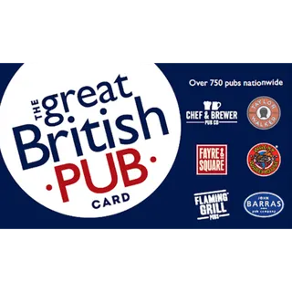 £50.00 GBP Great British Pub Gift Card