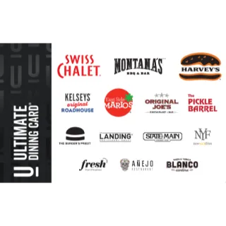 $60.00 CAD Ultimate Dining CANADA Gift Card 