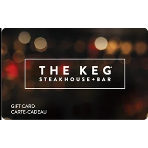 $50.00 CAD The Keg Steakhouse Gift Card 