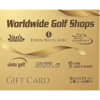 $95.00 USD World Wide Golf Gift Card 