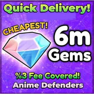 6M GEM ANIME DEFENDES