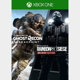 Tom Clancy S Rainbow Six Siege Deluxe Ghost Recon Breakpoint Bundle Xbox One Full Game Gameflip