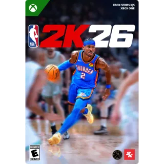NBA 2K26 [Xbox One, Series X|S] [Xbox Live Game Key] [Region: U.S.] [Instant Delivery]