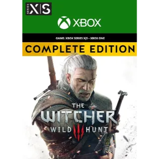 The Witcher 3: Wild Hunt - Complete Edition [Xbox One, Series X|S] [Xbox Live Game Key] [Region: U.S.] [Instant Delivery]