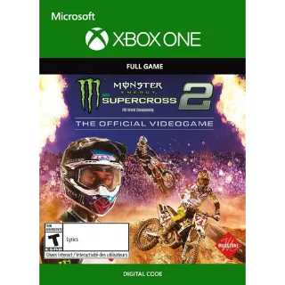 Monster Energy Supercross - The Official Videogame 2 [Xbox One, X|S] [Full Game Key] [Region: U.S.] [Instant Delivery]