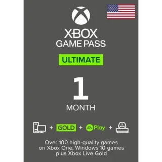 1 Month Xbox Game Pass Ultimate US - Instant Delivery | For Old or New Users | Non-Stackable