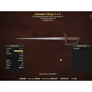 Commander's Charge(Survival Weapon)