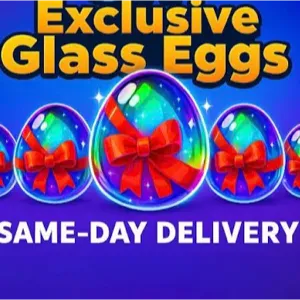 40 glass eggs