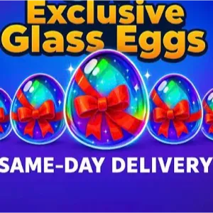 100 glass eggs