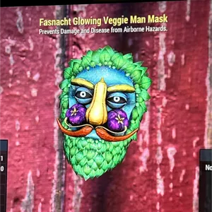glowing veggie man