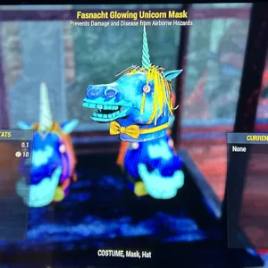 glowing unicorn mask