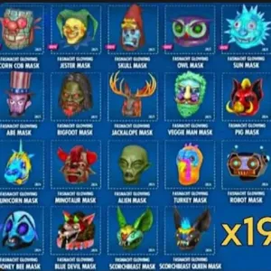 Full glowing mask set