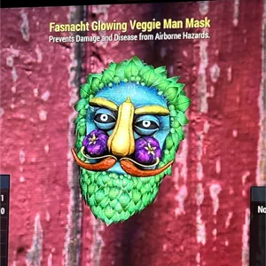 glowing veggie man