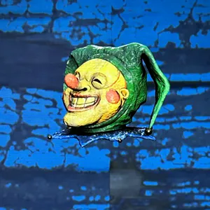 glowing buffoon mask