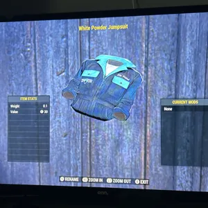 White powder jumpsuit