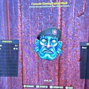 Glowing captain mask