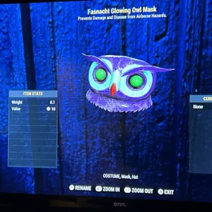 glowing owl mask