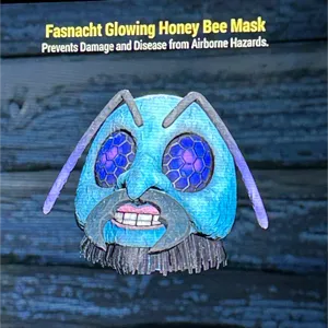 glowing honey bee
