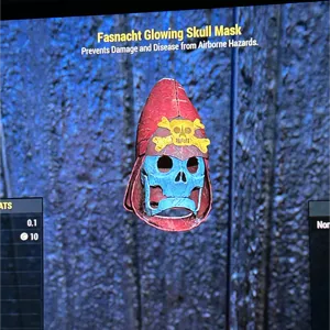 glowing skull mask