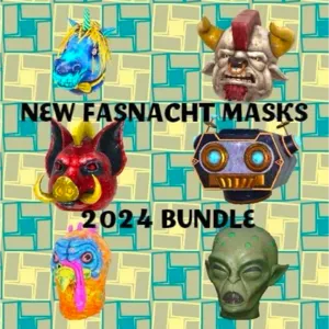 Glowing masks set 2024