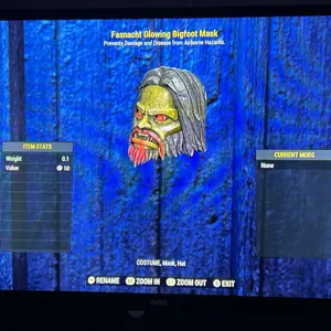 glowing Bigfoot mask