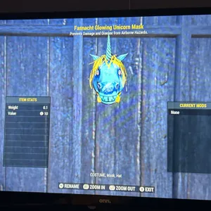 glowing unicorn mask