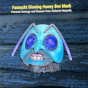 Glowing honey bee