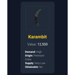 Karambit/Cartoon Armor LF Offers