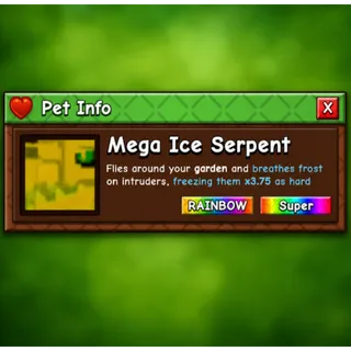 Mega rainbow ice serpent (READ DESC)