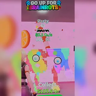 Party 67 Go Up for brainrots