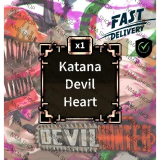 Katana Devil Heart  | DEVIL HUNTER | NMA SHOP