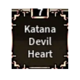 Katana Devil Heart 