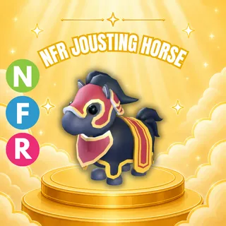 NEON FLY RIDE JOUSTING HORSE