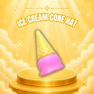 ICE CREAM CONE HAT