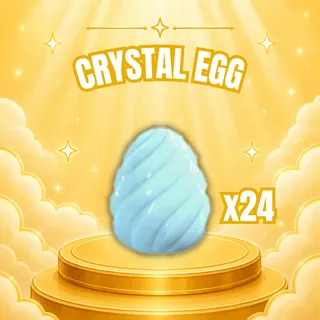 24 CRYSTAL EGGS