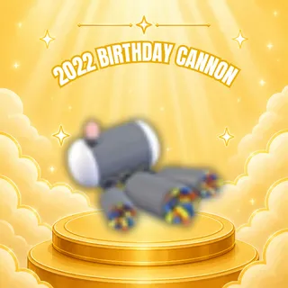 2022 Birthday Confetti Cannon 