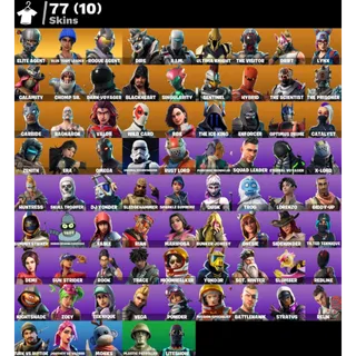 🔥 SKULL TROOPER + OMEGA + ELITE AGENT + BLUE TEAM LEADER + ROGUE AGENT + TAKE THE L 🔥 77 SKINS 🔥 71 EMOTES 🔥 FULL ACCESS ✅
