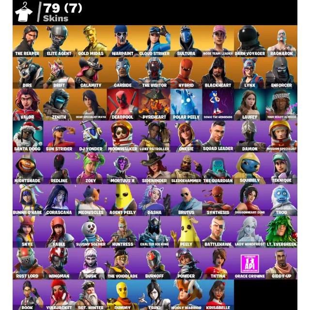 [PC/XBOX/PSN] 🔥 LEVEL 1409 🔥 79 SKINS 🔥 THE REAPER 🔥 ELITE AGENT 🔥 GOLD ...