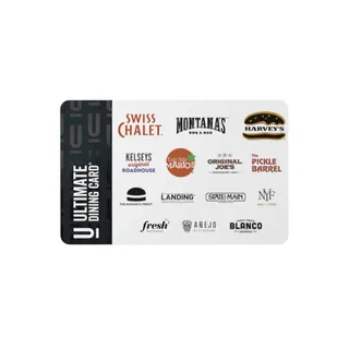 $50.00 CAD Ultimate dining CANADA gift card 