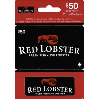 $50.00 USD Red lobster e-gift card