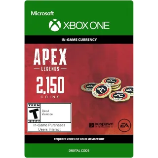 APEX Legends: 2,150 Coins - Xbox Series X|S/Xbox One (Digital)