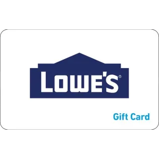 $10.00 USD Lowe's gift card