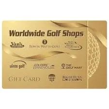 $41.36 USD Worldwide golf shops gift card