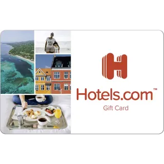 $8.09 USD Hotels.com gift card