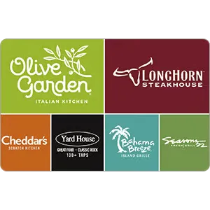 $100.00 USD Darden Restaurants gift card