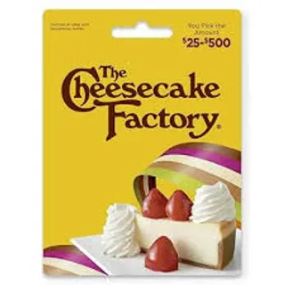 $18.00 USD Cheesecake Factory e-gift card