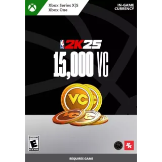 $5.00 USD NBA 2K25: 15000 Virtual Currency Pack - Xbox Series X/S/Xbox One (Digital)