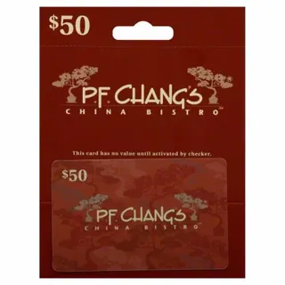 $25.00 USD PF Chang's Gift Card