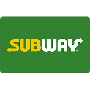 $25.00 USD Subway gift card