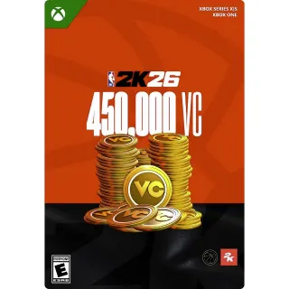 $99.99 USD NBA 2K26: 450000 Virtual Currency Pack - Xbox Series X|S/Xbox One (Digital)